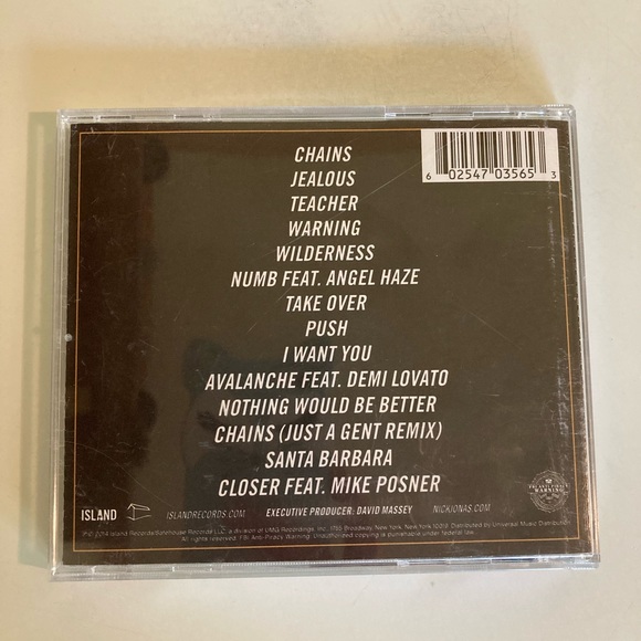 Nick Jonas CD 💿 BUY 1 item, Get 2nd item FREE!! - Picture 2 of 4